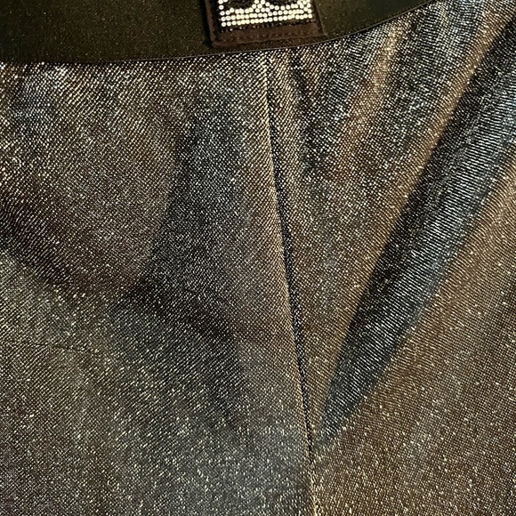 Juicy Couture Shimmering Black pants see through Medium - Picture 4 of 8